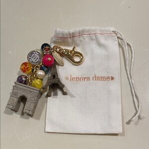 NWOT Lenora Dame Paris Keychain with Colorful Beads